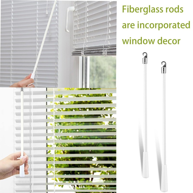 2pcs Blind Wand, Curtain Pull Rods Blind Opener with Window