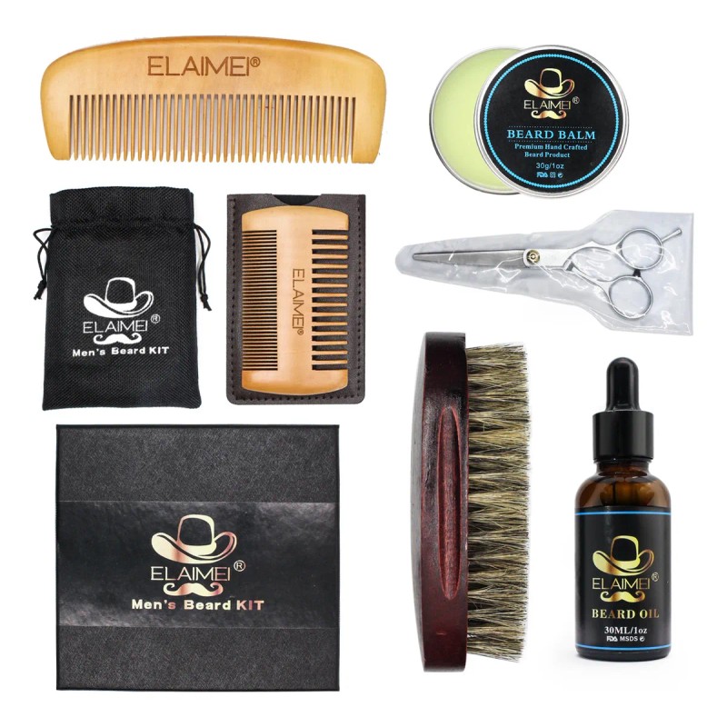 Kit Cuidado Barba Hidrata Y Nutre Mejora Textura No Grasoso