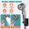 Duschkopf für Dusche, Duschkopf mit 1,5 m Schlauch & fester
