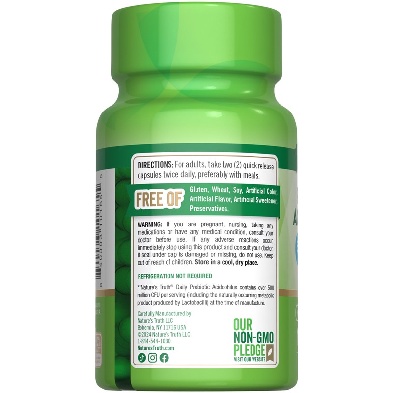 Nature's Truth Probiotics for Men and Women | 500 Million