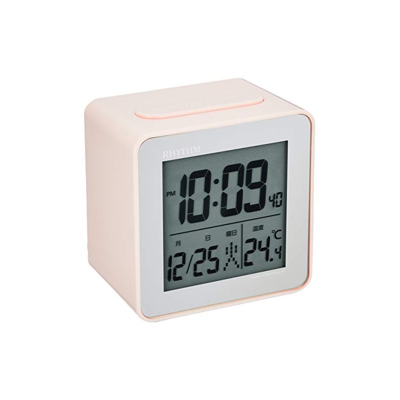 RHYTHM Table Clock, Radio Clock, Alarm Clock, Fit Wave D158,