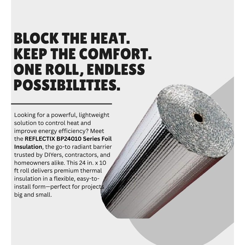 Reflectix Reflective Radiant Barrier Insulation Roll 24" x 10' –