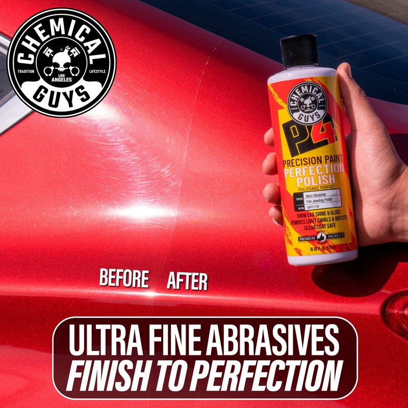 Chemical Guys C4 & P4 Clear Cut Correction Compound and