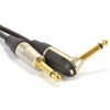 kenable GOLD Right Angle MONO Jack 6.35mm Guitar/Amp LOW NOISE