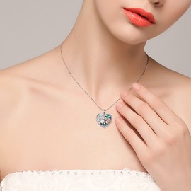 YAFEINI Wolf / Cat / Dog / Lion Pendant Necklace for Women 925 Sterling Silver Animal Chain Jewellery Gift for Girls Women, Sterling Silver, Cubic Zirconia