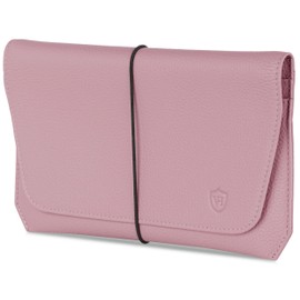 VON HEESEN Leather Passport Holder with RFID Protection - Passport Case Made of Genuine Leather - Passport Organiser for Style-Conscious Men and Women in Lavender