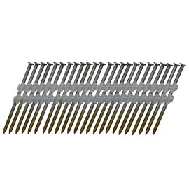 NuMax FRN.131-3B500 21 Degree 3" x .131" Plastic Collated Brite Finish Full Round Head Smooth Shank Framing Nails (500 Count)