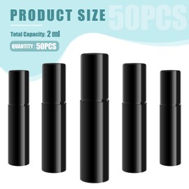 deegbbyi 50 Stück Parfümzerstäuber Nachfüllbar, Parfümzerstäuber, Parfüm Nebler Nachfüllbar Leer, Parfüm Zerstäuber für Unterwegs, Portable Nebler für Unterwegs, für Handtasche, Reisen, Ferien