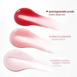 Lustre Lip Oil | Aceite labial no pegajoso, hidratante y de alto brillo, que contiene vitamina C y ácido hialurónico, sin crueldad animal, maquillaje vegano, uno a tener en cuenta (rojo), 6 ml/0,2