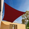 E&K Sunrise 12' x 12' Waterproof Sun Shade Sail-Red Rectangle