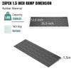 BESEA 1.5" inch Threshold Ramp Rubber Wheelchair Ramp, No-Slip Surface