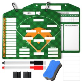 NQEUEPN Magnetic Baseball Stand Board Baseball Line Magnets Baseball Clipboard Setting Cards for Duugout Softball Trainer Baseball Training Equipment Coach Accessories