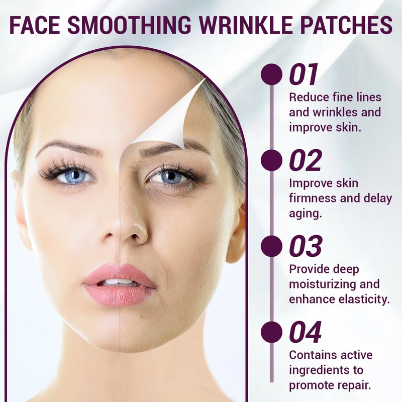 YANINEE 192 pieces anti-wrinkle plaster face, anti-wrinkle patches