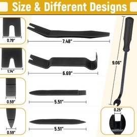 5PCS Auto Trim Removal Tool kit, Car Clip Pry Tools Kit No Scratch Plastic, Car Door Panel Rivet Pliers Tool Kit Car Accessories, Automotive Interior Fastener Puller Remover Body Repair Set for Car