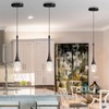cenzoz Modern Kitchen Island Pendant Lights Black LED Dimmable Chandeliers