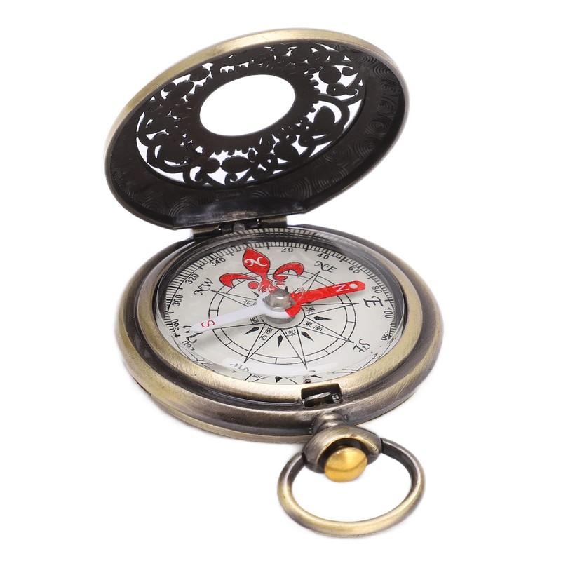 KooingTech Pocket Compass, Compass Navigation, Hiking Compass, Golden Compass, Waterproof
