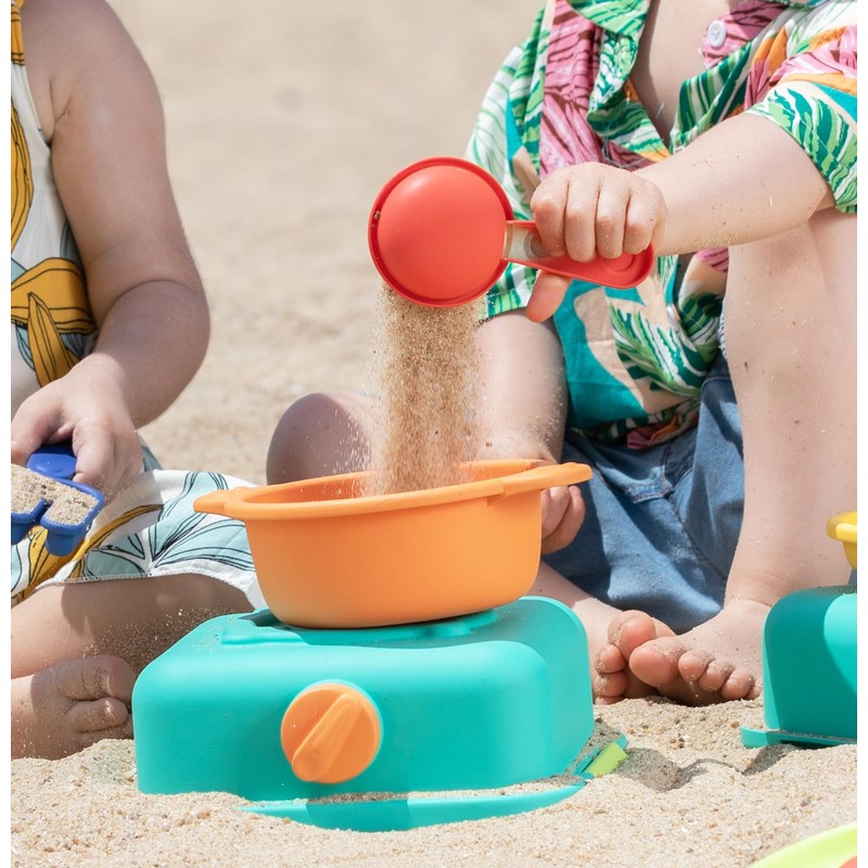 Hape Sand Kitchen Play Set for Cooking, Beach Toy, Sand