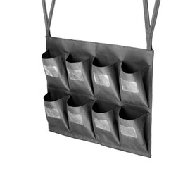 Replacement Janitorial Cart Bag, Waterproof Thickened Commercial 8-Pocket Housekeeping Cart Organizer Housekeepers Cart Sorting Pocket, Fits Any Cart Used for Material Storage Transport