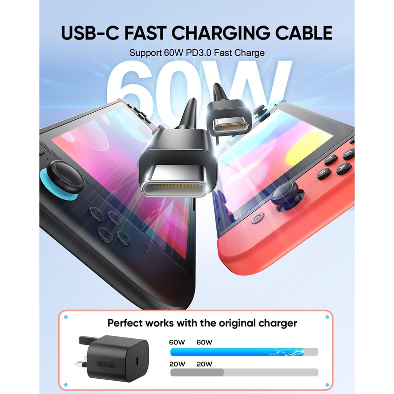 10FT Charger Cable for NS 2