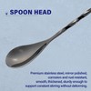 Homestia 12-Inch Stainless Steel Cocktail Spoon with Skull Handle -