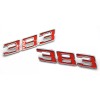 BBRP NEW 383 Front Fender Emblem Set Red Trim /