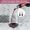 ZFRITP 2 Stück Weinausgießer,Dekanter Aufsatz,Wein Ausgießer,Belüfter,Hochwertige Weinausgießer Mit Belüftung, Aufsatz