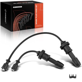 A-Premium Juego de 2 cables de bujía de encendido compatible con Hyundai Santa Fe 2001-2004, Sonata 1999-2005 y Kia Optima 2001-2005, Magentis 2001-2006, L4 2.4L Gasolina