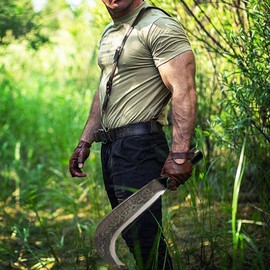 Machete for Cutting Trees Heavy Duty Billhook Sickle Machete for Yard Work Garden Tools Machete for clearing Brush for Brush Sickle