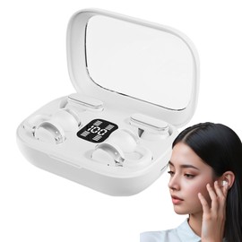 Wireless Earphones | 2 in 1 Wireless Earbuds Clip on Ear Buds - Noise Cancelling Electronic Accessories LED Display Long Playtime Sport Headphone for Game Running Gym