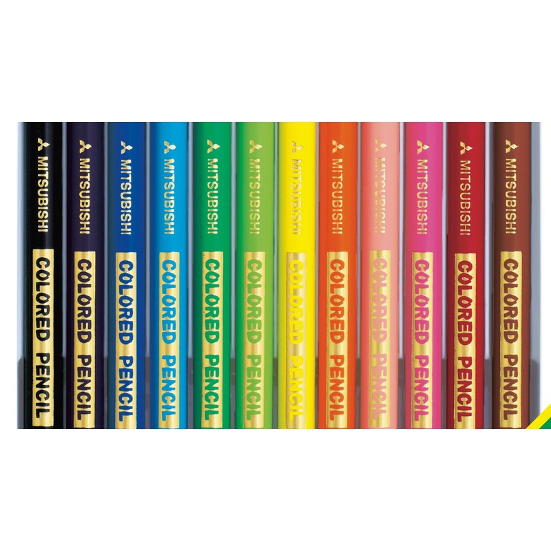 三菱鉛筆 色鉛筆 890 スタンダード 12色 K89012CS