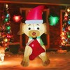 1.5M Christmas Inflatable Dog Led Light Model for Indoor Outdoor