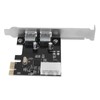 PCIe to USB3.0 Expansion Card 5Gbps 2 Ports 4Pin Power