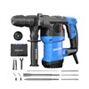 AZZUNO 1-1/4" SDS-Plus 15Amp Heavy Duty Rotary Hammer Drill, 4