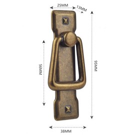 SHANGHh Antique Drawer Handles Door Bin Cupboard Drop Ring Pulls Handle fit for Cabinet, Furniture Door, Bookcase (#1)