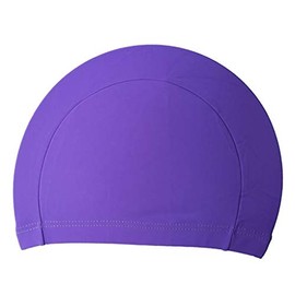 TECH-LINE-DIRECT Purple Easy Fit Unisex Adult Swimming Cap Hat Mens Womens Pool Sea Spandex Fabric