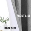 H.VERSAILTEX Linen Look 100% Blackout Curtains 84 Inches Long for