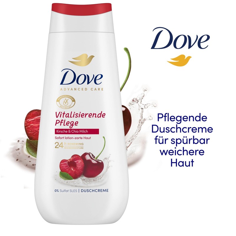Dove Advanced Care Shower Cream Revitalising Care with 24-Hour Renewing