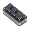 3 Key Mini Keypad Industrial USB Customized Blue Switch Programmable