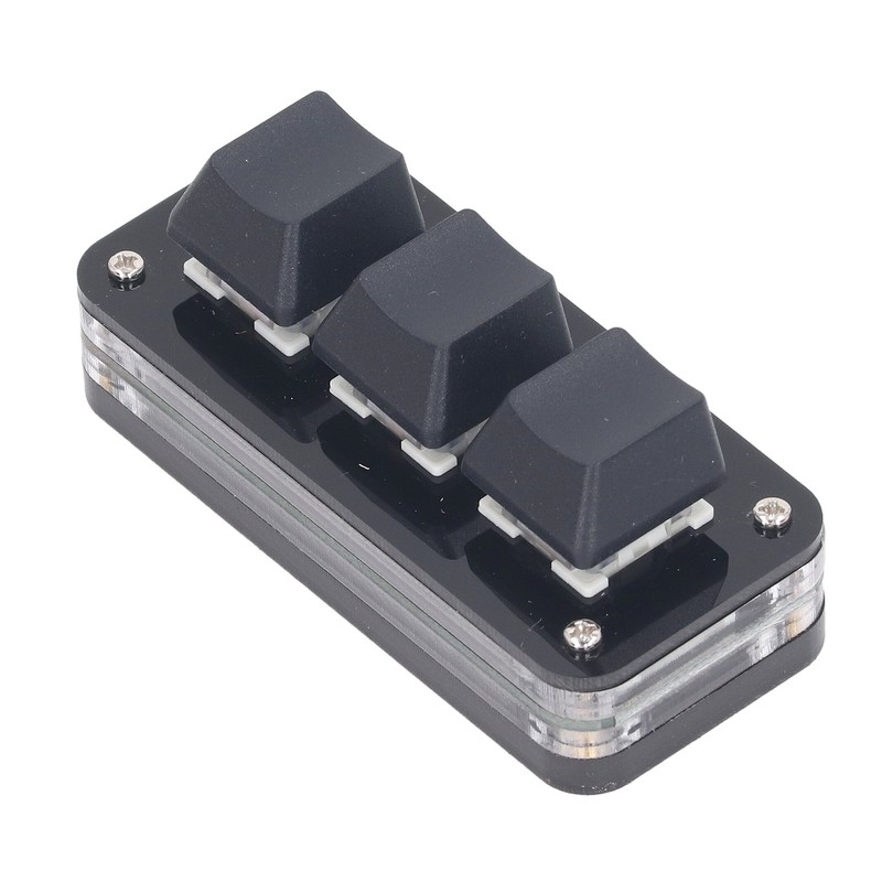 3 Key Mini Keypad Industrial USB Customized Blue Switch Programmable