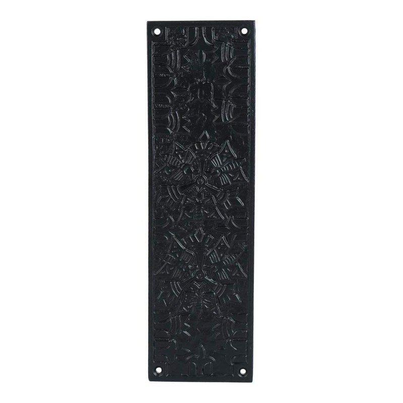 A29 Push Plate with Black Powder Coat Finish Heavy Duty