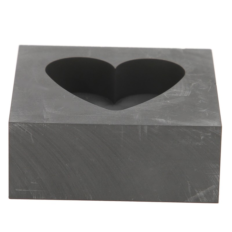 Graphite Casting Mold Professional Heart Shaped Ingot Casting Refining Mould