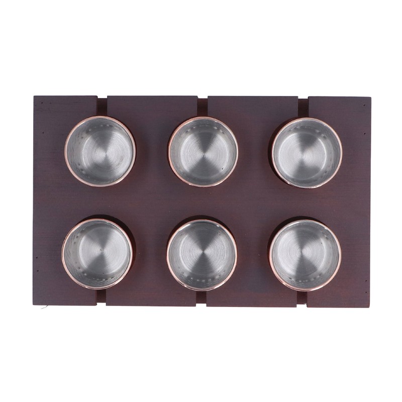6pcs 100ml Copper Plated Moscow Mule Mug Stainless Steel Cocktail