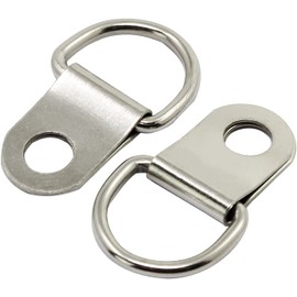 D-Ring Photo Frame Hanger Photo Frame Hangers Pack of 100 D Ring Picture Frame Hanger Single Hole with Screws