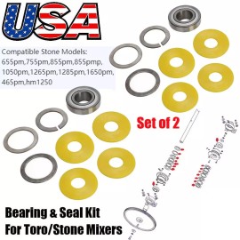 vehicleliwosq Bearing Seals Rebuild Kit For Stone And Toro Brand Mortar Plaster Mixers ST24017