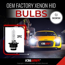 ICBEAMER 30000K D4R D4C D4S Xenon HID | Direct Replacement | Replace OEM Headlight Low Beam Light Bulbs | [Color: Dark Blue]