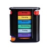 Laro Pill Box Black 7 Days 4 Compartments per Day