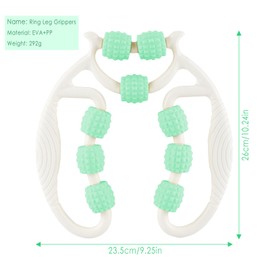 Taozoey Massage Roller, Massage Roller, Leg Roller, Leg Massager, Cellulite Deep Tissue Massage Arm, Massage Roller Leg, Massage Roller with Handle Leg, Massage Roller (Green9)