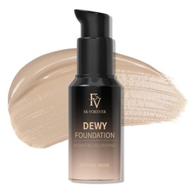 FV Full Coverage Liquid Foundation, Hydrating & Concealing, Long Lasting Stain Finish, Flawless Radiance, Waterproof Foundation for Combination Skin, 1.0 FL.OZ (Natural Beige)
