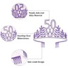 CIEHER Purple 50th Birthday Crown, Fabulous Sash Set, Tiara, Gifts