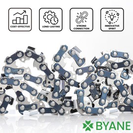 BYANE Chainsaw Chain 20 Inch, 0.325" Pitch, 0.063" Gauge, 81 Drive Link, Father's Day Gifts for Dad, Fits STIHL MS271, MS290, MS291, MS291 C-BEQ, and 26RS81, 26RM381, V81, L81 (3 Chains)